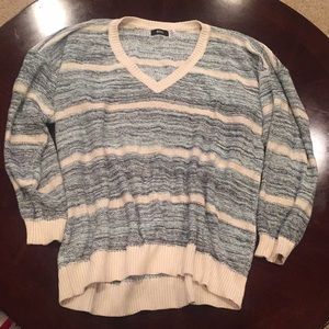 Urban Outfitters striped blue and white sweater